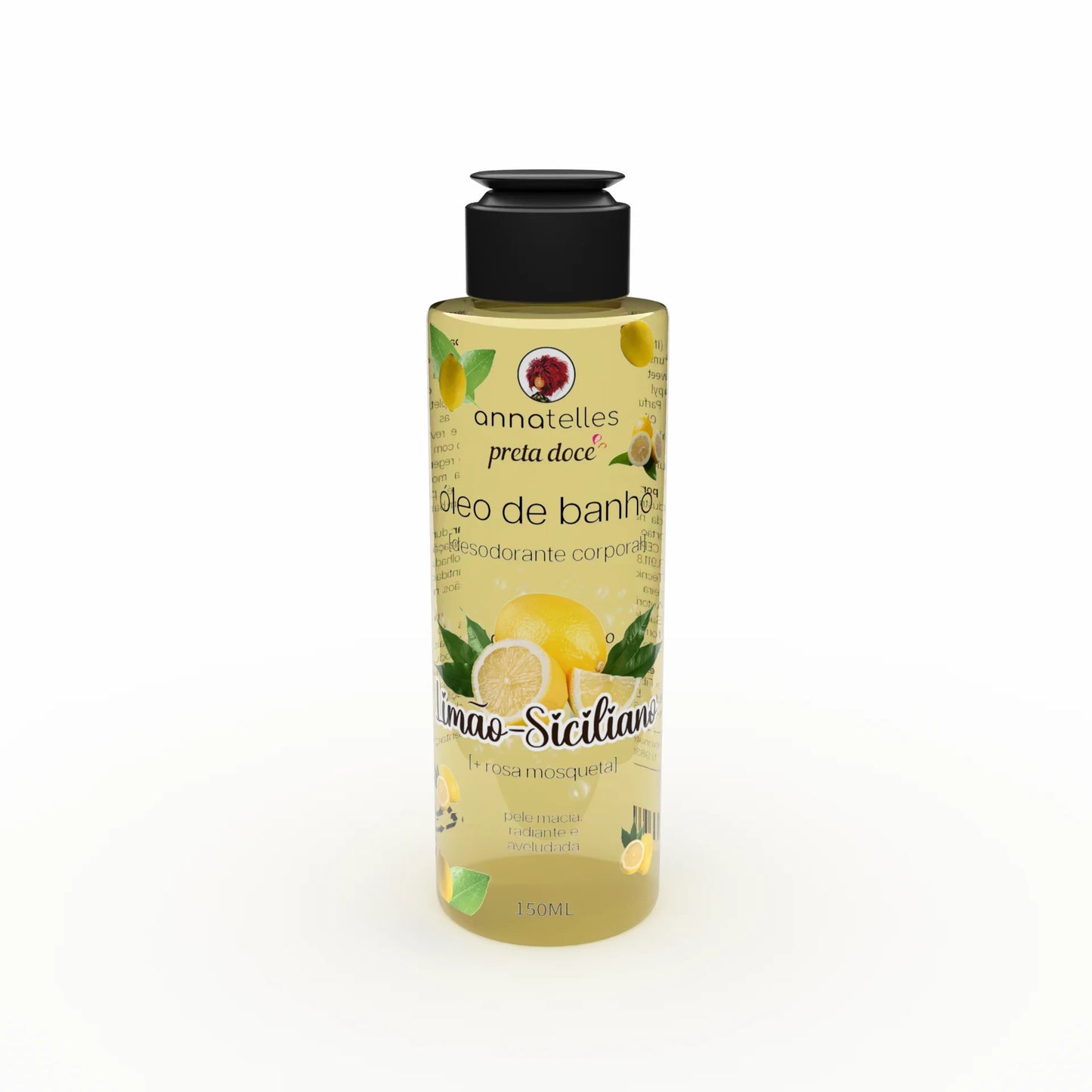 Óleo de Banho - Preta Doce Limão Siciliano 150ml