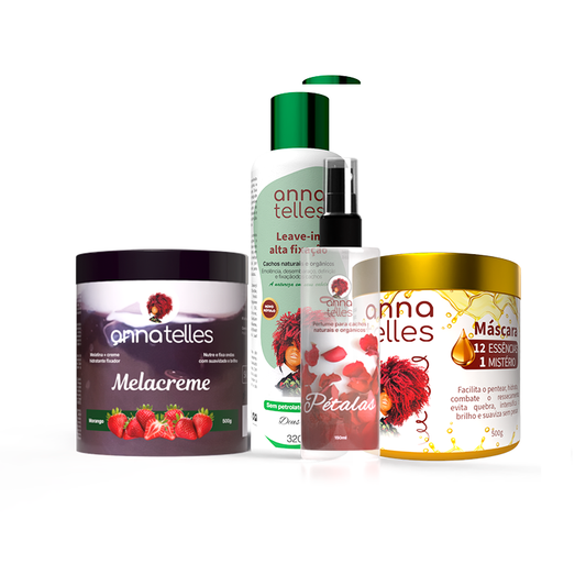 Combo - Leave-in, Melacreme, Máscara 12 Essências, Perfume Pétalas