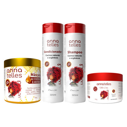 Linha Profissional Capilar Anna Telles com Máscara 12 óleos